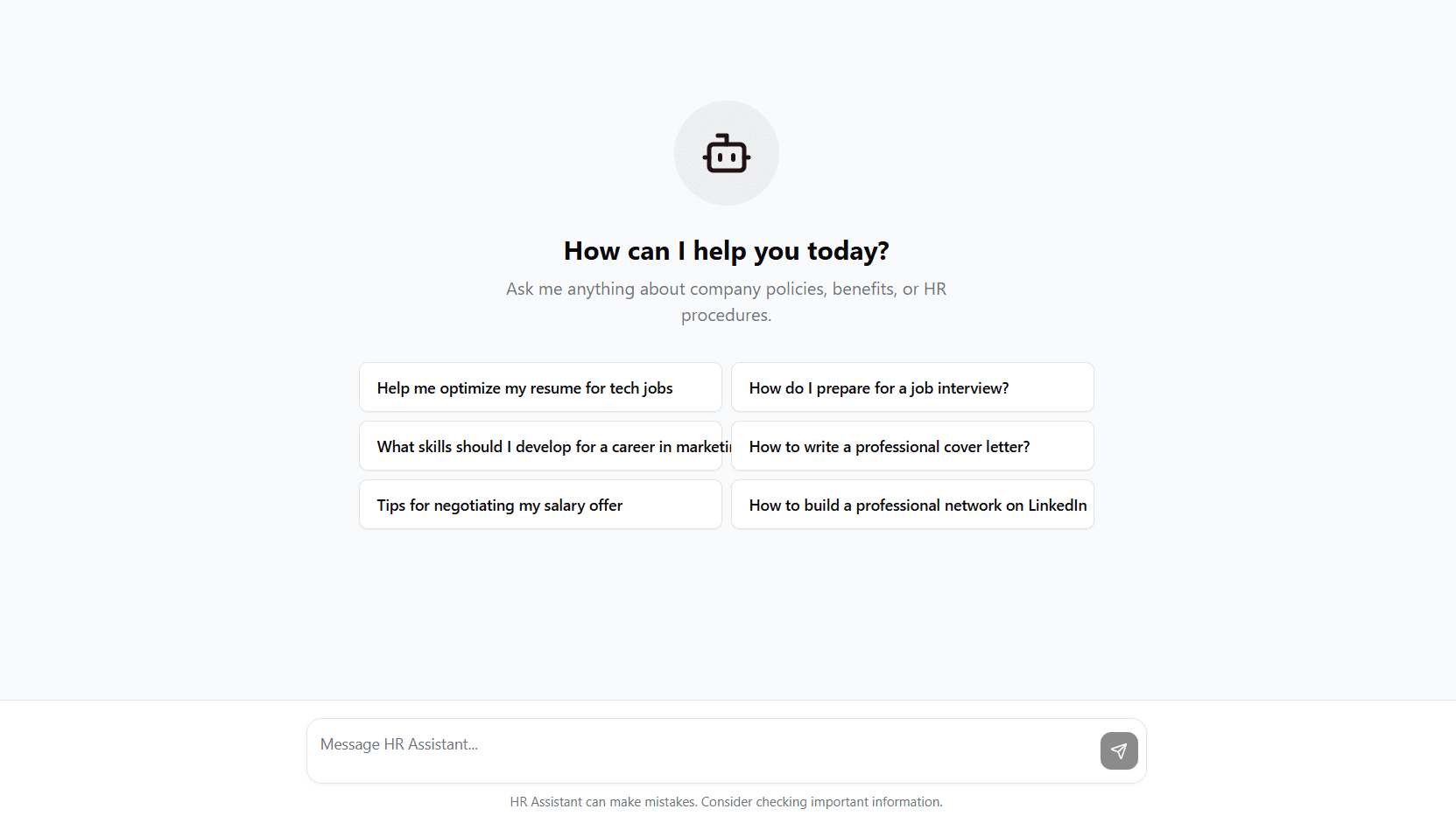 HR Assistant Dashboard